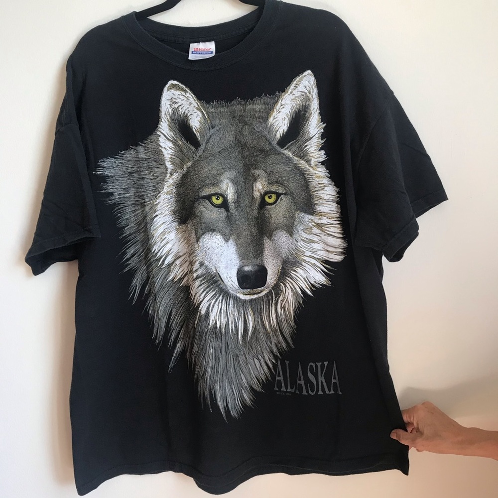 Vintage 1996 Wolf Alaska Shirt